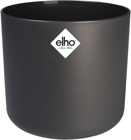 Elho b.for soft rond 14 - bloempot voor binnen - 100% gerecycled plastic - ø 13.8 x h 12.5 cm - antraciet
