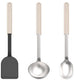 Mepal kookset 3-delig (spatel + roerlepel + opscheplepel) chef it - kookgerei met antiaanbaklaag - hittebestendig - vaatwasmachinebestendig - keukengerei - chalk