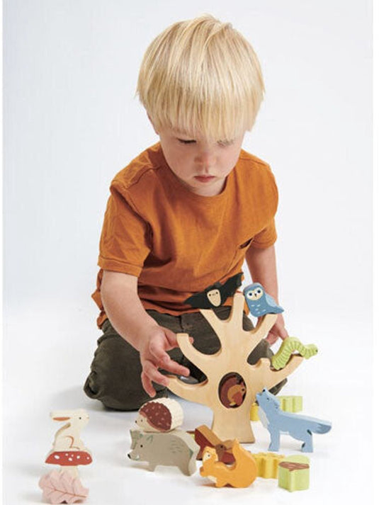 Tender leaf preschool - stapelaar woud - 20x8x24cm - hout - 18 maanden