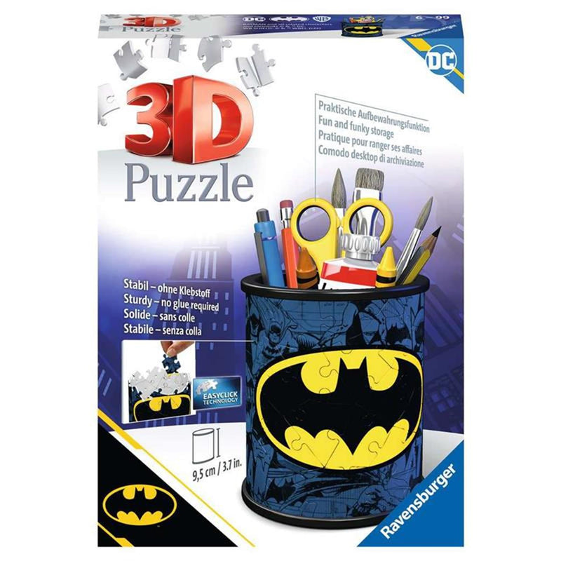 Afbeelding laden in galerijviewer, Ravensburger pennenbak batman - 3d puzzel - 54 stukjes
