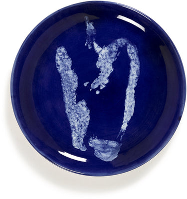 Serax - ottolenghi feast - bord s - donkerblauw wit - 19 ø - 2 stuks