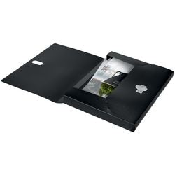 Leitz recycle documentenbox a4 - 80% gerecycled post-consumer plastic - zwart