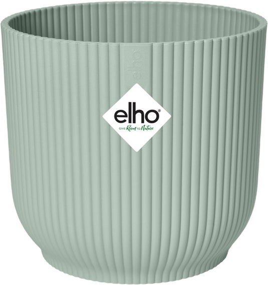 Elho vibes fold rond 18 - bloempot voor binnen - 100% gerecycled plastic - ø 18.4 x h 16.8 cm - sorbet groen