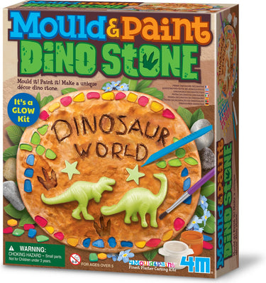 4m knutselen - giet en verf - dino steen - creatief speelgoed - 5 jaar