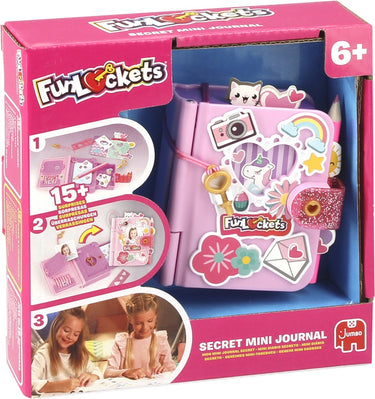 Funlockets jumbo - - secret mini journal - dagboek voor meisjes 6 jaar - met 15+ verrassingen