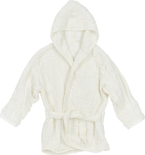 Meyco baby uni badjas - pre-washed hydrofiel - offwhite - 86 92