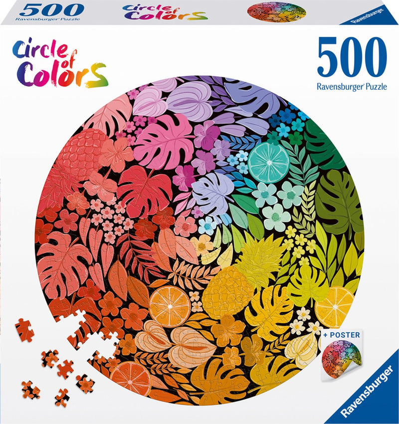 Afbeelding laden in galerijviewer, Ravensburger legpuzzel circle of colors tropical, 500st.
