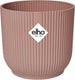 Elho vibes fold rond wielen 35 - bloempot voor binnen - 100% gerecycled plastic - ø 34.9 x h 32.4 cm - delicaat roze