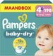 Pampers baby-dry maat 4+ - extra absorptie - 198 luiers - 10kg-15kg