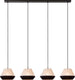 Lucide kala - hanglamp - 4xe14 - taupe