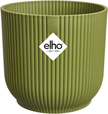 Elho vibes fold rond 14 - bloempot voor binnen - 100% gerecycled plastic - ø 14.1 x h 12.9 cm - varengroen