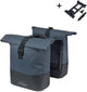 Basil b.v. dubbele fietstas cove mik 28-32l 14 x 29 x 36 cm - blauw zwart