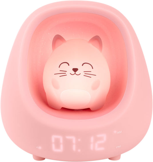 Bigben hibuddies hibuddies nestkids nachtlamp met wekker voor kinderen - myko de kat