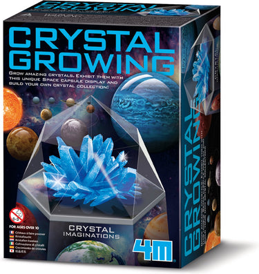 4m wetenschap en spel - groei kristallen - ruimte - crystal growing - blauw - 10 jaar