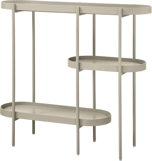 Woood sidetable noan - hout metaal - beige - 80x90x28