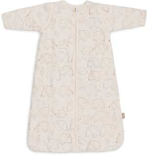 Jollein slaapzak baby met afristbare mouw 70cm - elephant tales