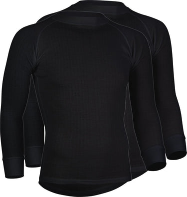 Avento thermoshirt lange mouw - heren - 2-pack - zwart - maat l