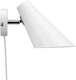 Dyberg larsen wandlamp cale led 15,5 x 24,5 cm e14 35w wit