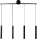 Nordlux vico-hanglamp-4-rail-gu10-zwart