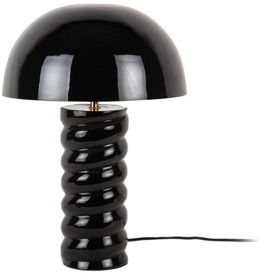 Leitmotiv tafellamp gracio - glanzend zwart - ø30cm - scandinavisch