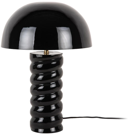 Leitmotiv tafellamp gracio - glanzend zwart - ø30cm - scandinavisch