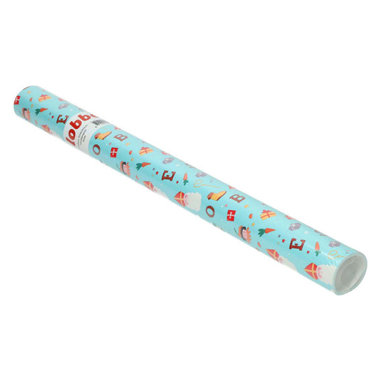 Lobbes sinterklaas inpakpapier, 5mtr.