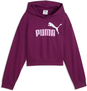 Puma ess 2 color no 1 logo short length hoodie tr g 152