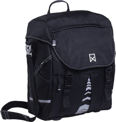 Willex pakaftas xl 1200 - enkele fietstas - 25liter- zwart