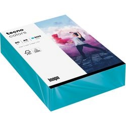 Gekleurd papier tecno a5 80 g m² blauw 500 vellen