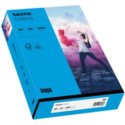 Gekleurd papier tecno a4 80 g m² blauw 500 vellen