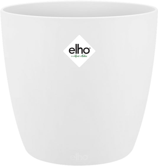 Elho brussels rond 30 - bloempot voor binnen - ø 29.5 x h 27.1 cm - wit