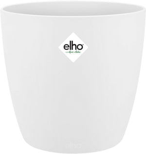 Elho brussels rond 20 - bloempot voor binnen - 100% gerecycled plastic - ø 20.0 x h 18.7 cm - wit