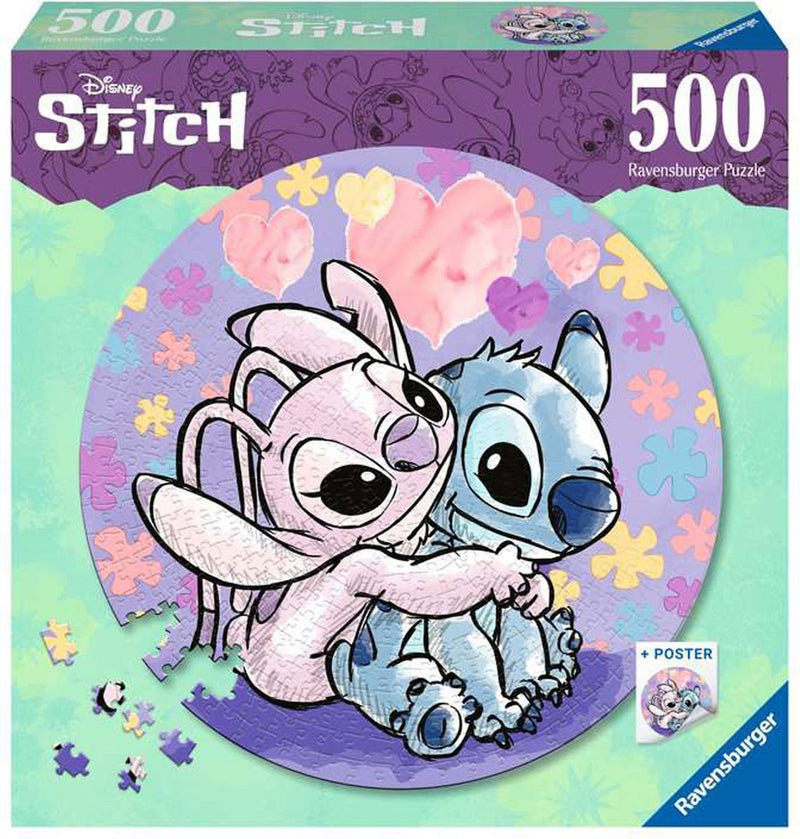 Afbeelding laden in galerijviewer, Ravensburger legpuzzel rond stitch, 500st.
