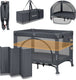 Lionelo laura - compact 3 in 1 campingbedje, box babybed - compact reisbedje voor baby 0-36 maanden – 2 matrashoogtes – t25 schuimmatras – wielen met rem – mesh zijpanelen zijdeur – opvouwbaar – inclusief draagtas opbergvak