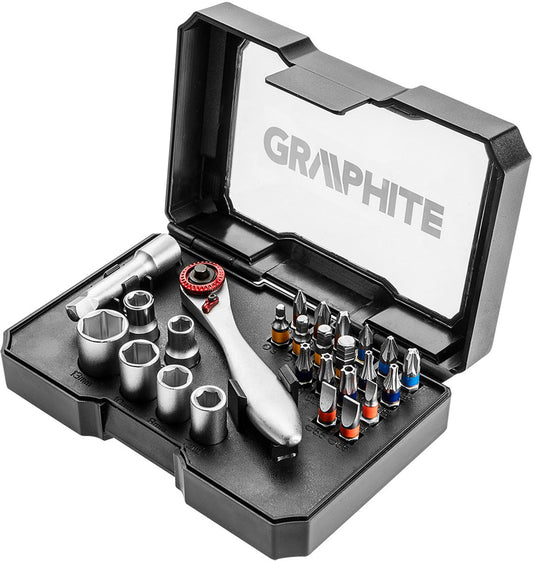 Graphite - schroefbit set - 26-delig - ph pz sl hex tx