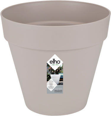 Elho loft urban rond 20 - bloempot voor buiten - ø 19.3 x h 17.5 cm - warm grijs