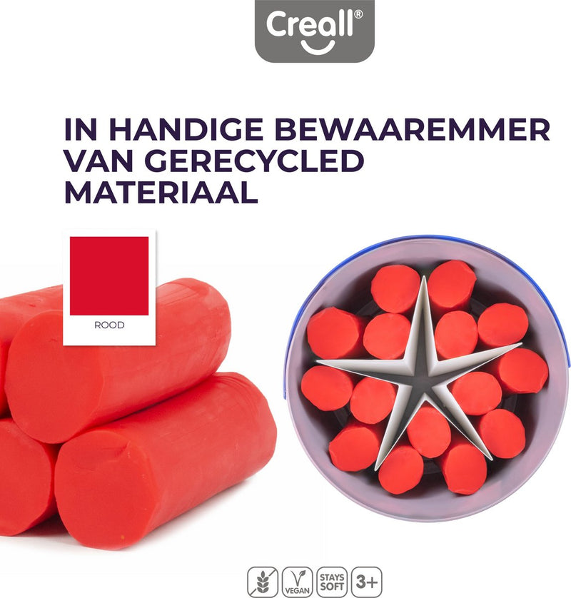 Afbeelding laden in galerijviewer, Creall supersoft klei rood, 1750gr.
