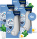 Glade sense spray houder pure clean linen 4 x