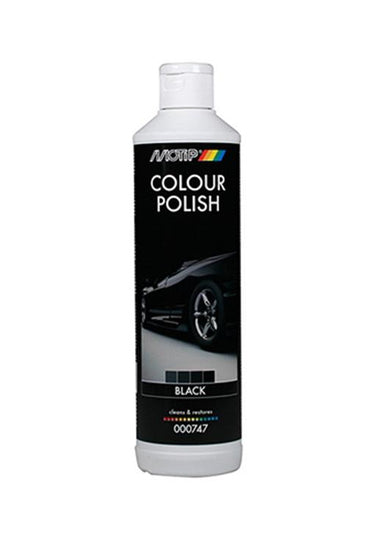 Motip colour polish black 500ml - herstelt originele kleur - glanzend resultaat