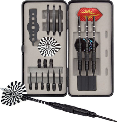 Abbey darts dart set - steel tip soft tip - zwart - 19