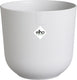 Elho jazz rond 23 bloempot voor binnen - woonaccessoire van 100% gerecycled plastic - ø 23.1 x h 21.5 cm - zijdewit