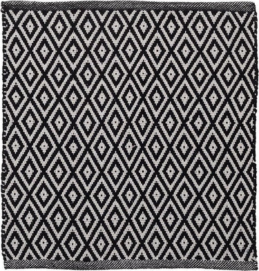 Sealskin - trellis badmat 60x60 cm - katoen - zwart
