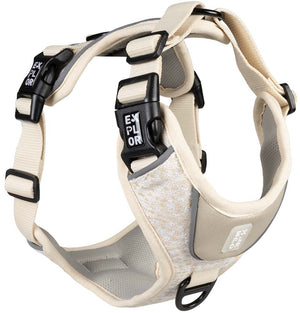 Explor duvoplus ultimate fit harnas no-pull fashion voor honden m-40-49cm-49-65cm antique white