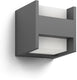 Philips led philips arbour wandlamp - ultra efficient - antraciet - 3,8w