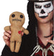 Fiestas guirca jute voodoo pop - 25 cm - halloween decoratie accessoire - voodoo horror popjes
