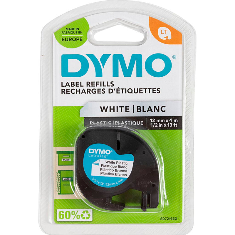 Afbeelding laden in galerijviewer, Etiketteertape dymo letratag wit 4m
