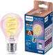 Philips led philips smart lighting - lamp filament - slimme led-verlichting - gekleurd en wit licht - e27 - transparant - 40w - wi-fi
