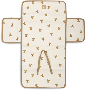 Jollein verschoonmatjes met opbergvakken - mini teddy bear - little waffle
