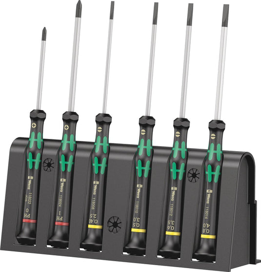 Wera 2035 6 b micro-schroevendraaierset + houder, 6 -delig - 1 stuk(s) - 05118152001