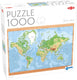 Tactic world map – puzzel – 1000 stukjes – gedetailleerde wereldkaart – educatieve geografie – hoogwaardige scandinavische kwaliteit